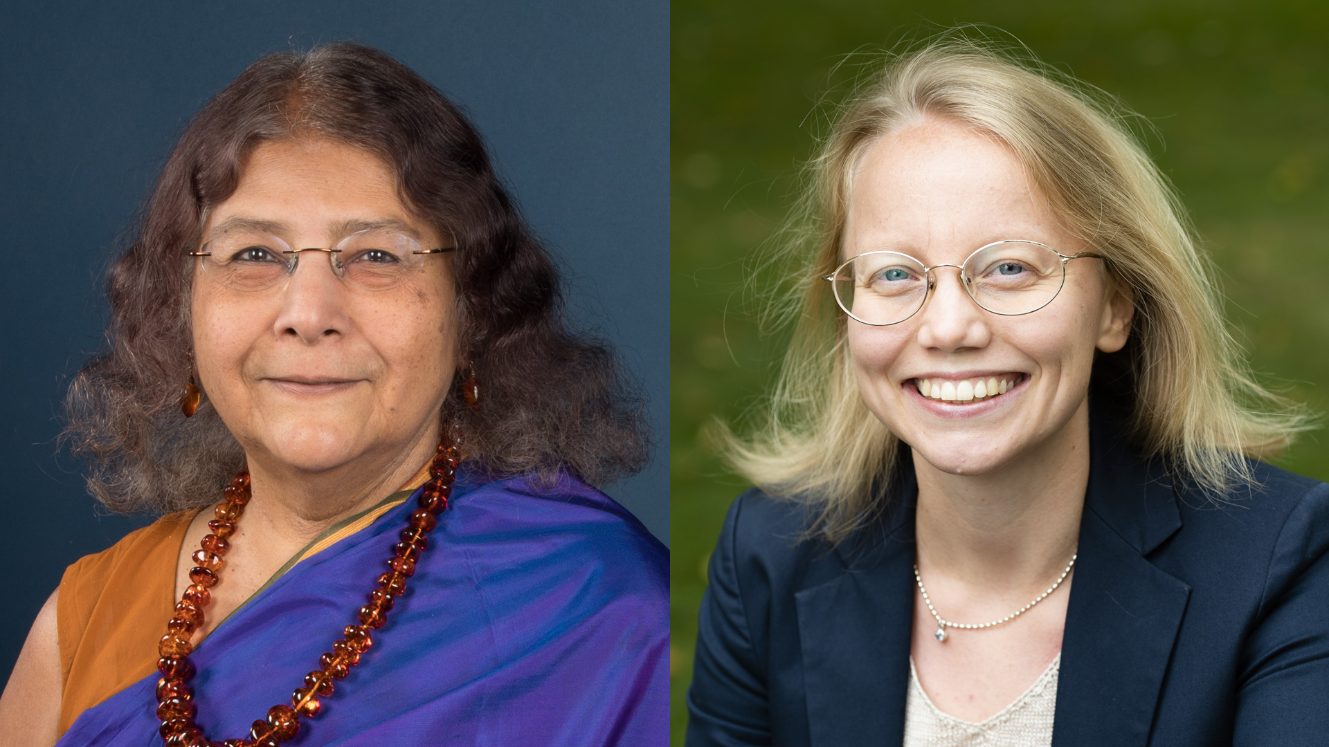 Holberg Laureate Sheila Jasanoff and Nils Klim Laureate Elisa Uusimäki. (Photo: Martha Stewart / Veikko Somerpuro.)