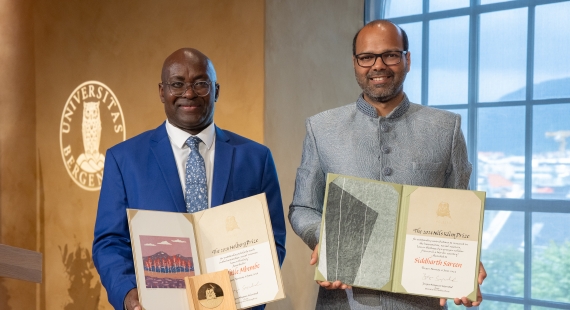 Today, the Holberg Prize and the Nils Klim Prize were conferred, upon Achille Mbembe and Siddharth Sareen, respectively.